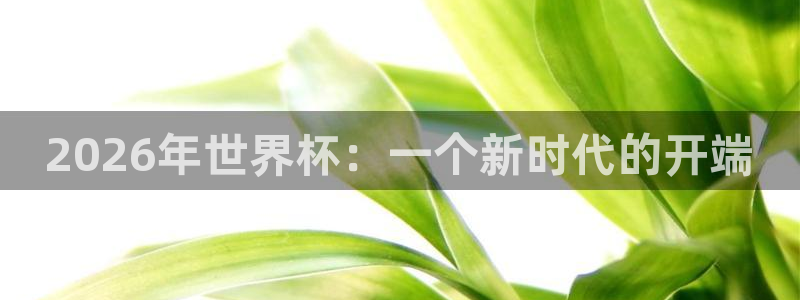 免费看足球直播比赛：2026年世界杯：一个新时代的开端